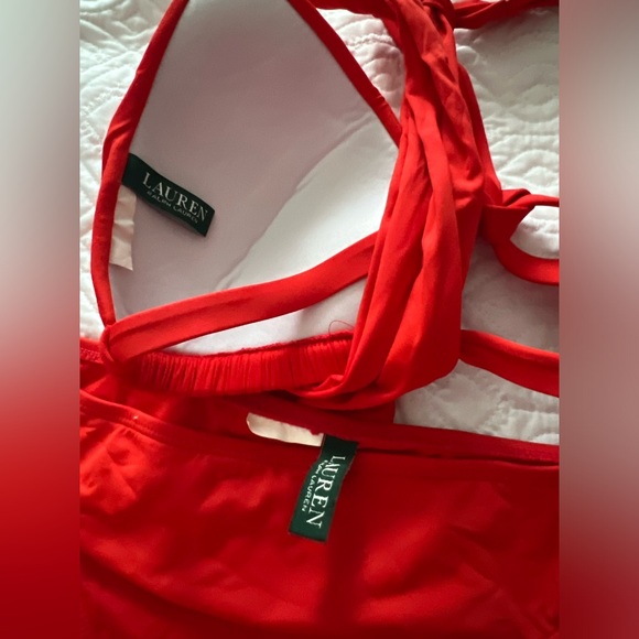 Lauren Ralph Lauren Bathing red suit size S for women’s - Picture 6 of 10